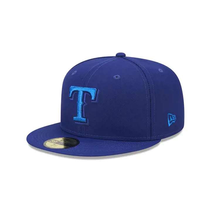 TEXAS RANGERS MLB METALLIC UV 59FIFTY BLEU/MÉTALLIQUE