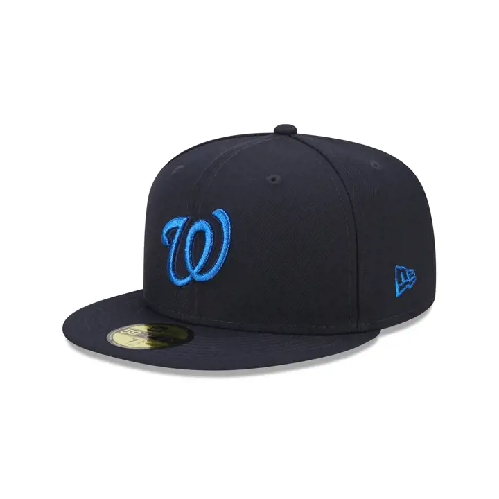 CASQUETTE WASHINGTON NATIONALS MLB METALLIC UV 59FIFTY MARINE/MÉTALLISÉE