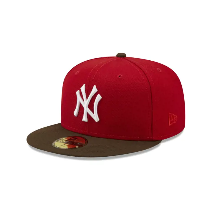 NEW YORK YANKEES LIDS X MANOLO MLB 59FIFTY WS 1999 rouge/noyer