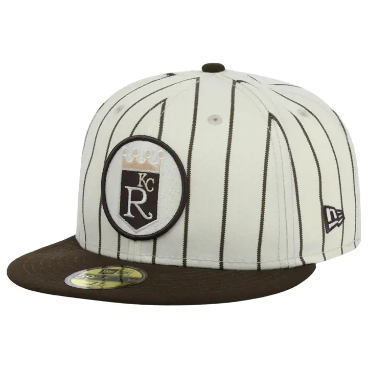 KANSAS CITY ROYALS MLB RAYURES MARRON 59FIFTY 50E ANN gris/