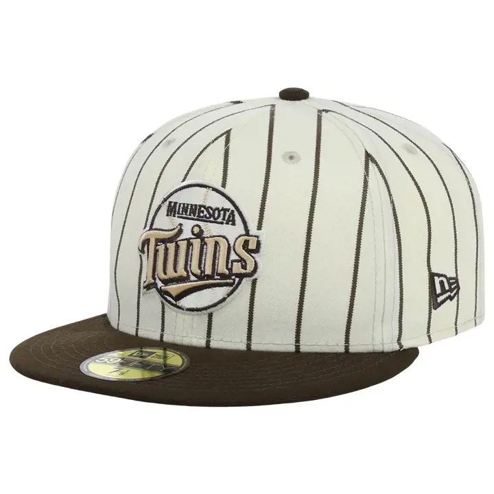 MINNESOTA TWINS MLB RAYURES MARRON 59FIFTY METRODOME gris/blanc