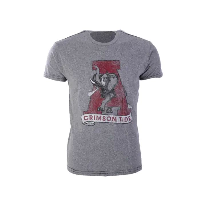 T-shirt Alabama Crimson Tide NCAA Vault grand logo gris