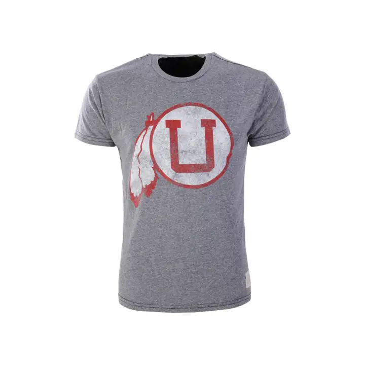 T-shirt Utah Utes NCAA à grand logo, Gris