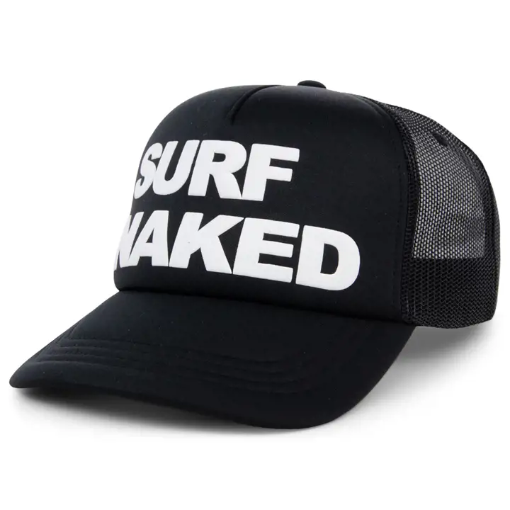 Surf Naked Basic Foam Trucker BLK