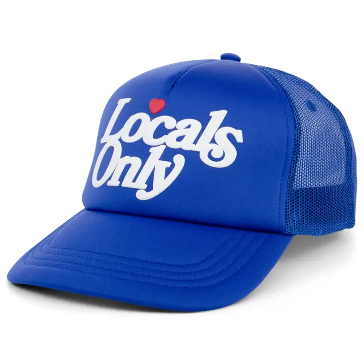 Casquette de camionneur en mousse Pop Culture Ordinary Crowns Locals Only RBL/WHT
