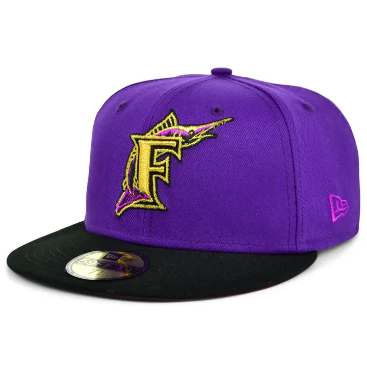 FLORIDA MARLINS MLB COLOR UV 59FIFTY CROWNED WS 2003 pur/bl