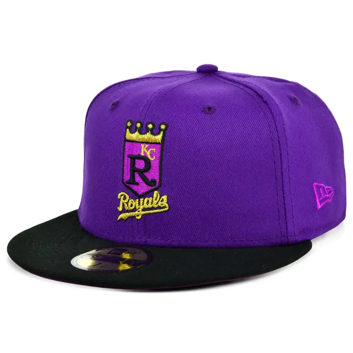 KANSAS CITY ROYALS MLB COLOR UV 59FIFTY COURONNÉ WS 1985 pur