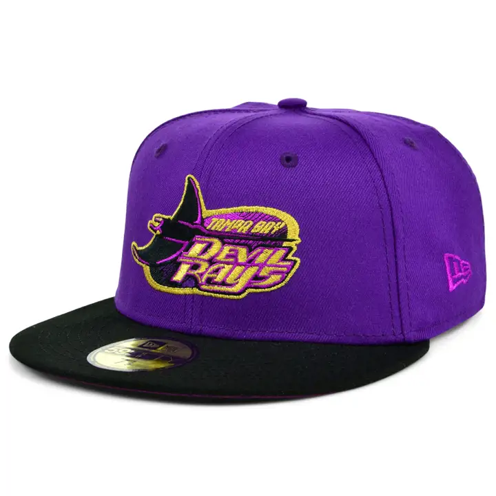 TAMPA BAY RAYS MLB  COLOR UV 59FIFTY CROWNED 20TH ANN violet/noir