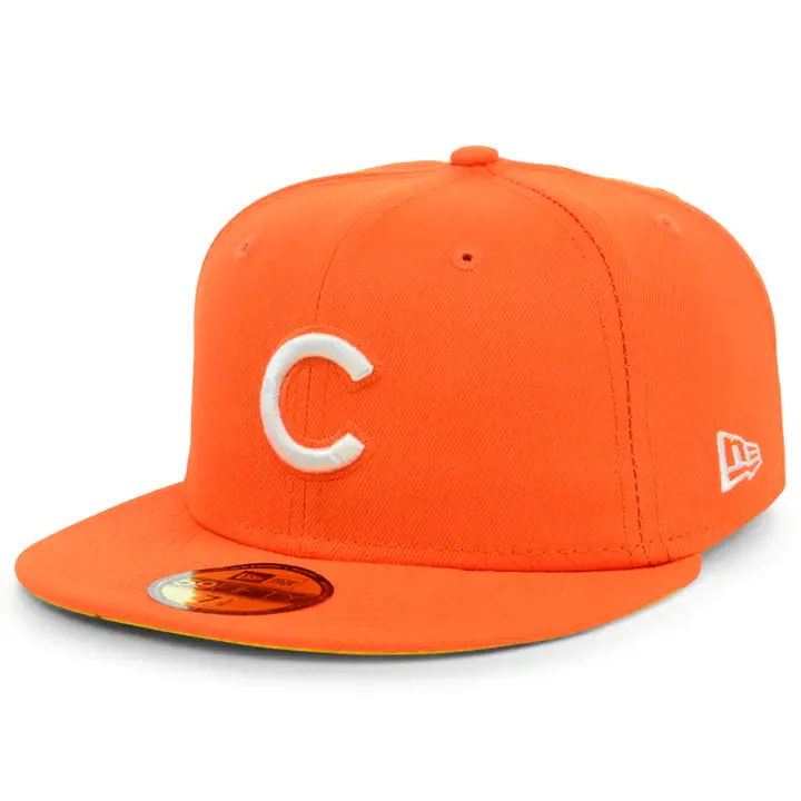 CASQUETTE 59FIFTY MLB CHICAGO CUBS COLOR UV CANDY CORN SÉRIE MONDIALE 2016 orange/jaune