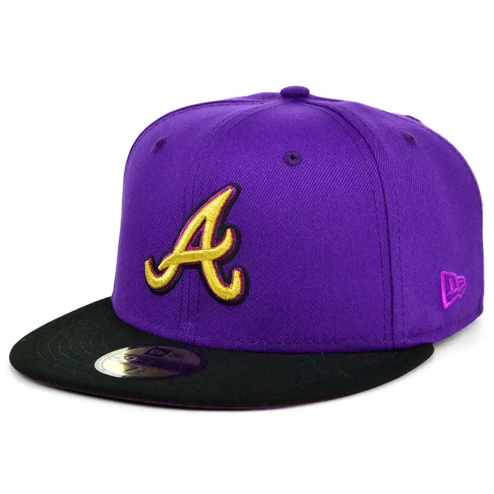 ATLANTA BRAVES MLB CASQUETTE 59FIFTY COURONNÉE WS 1995 UV COULEUR pur/noir