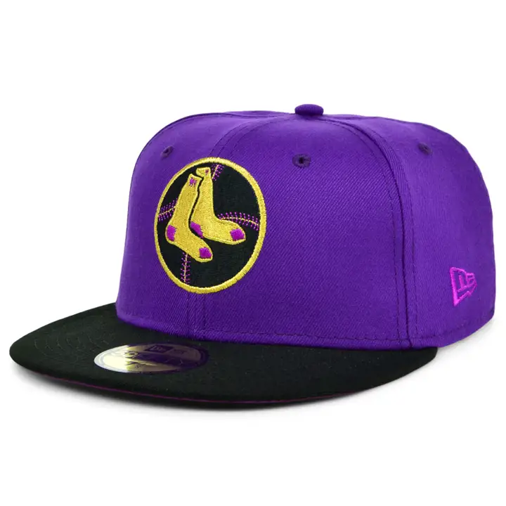 BOSTON RED SOX MLB  COLOR UV 59FIFTY CROWNED FENWAY pur/blk