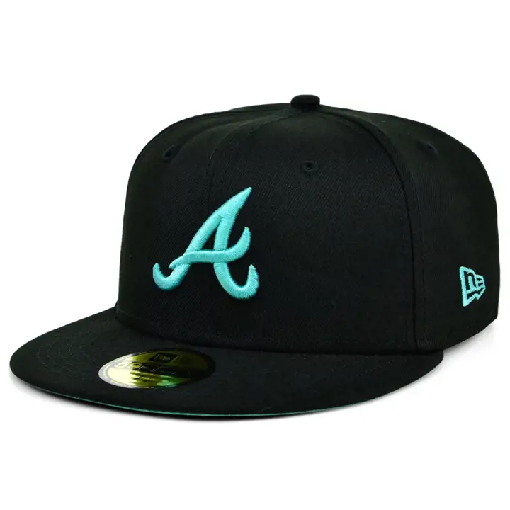ATLANTA BRAVES MLB  COLOR UV 59FIFTY BLK/MINT 30TH ANN blk/l