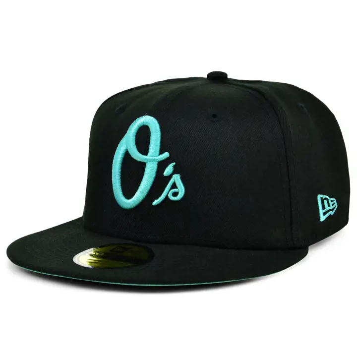 CASQUETTE 59FIFTY BALTIMORE ORIOLES MLB COLOR UV NOIRE/MENTHE 20E ANNIV.