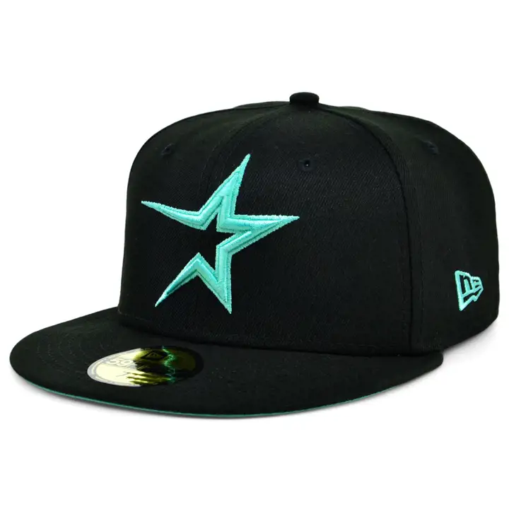 HOUSTON ASTROS MLB COLOR UV 59FIFTY BLK/MINT 35TH ANN blk/l