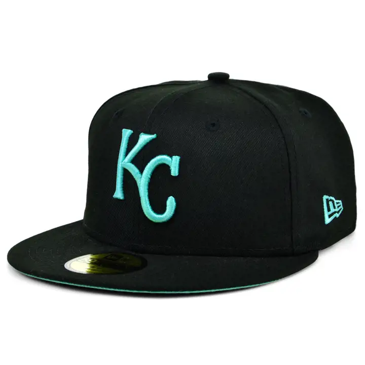 KANSAS CITY ROYALS MLB COLOR UV 59FIFTY NOIR/MENTHE WS 1985 nl