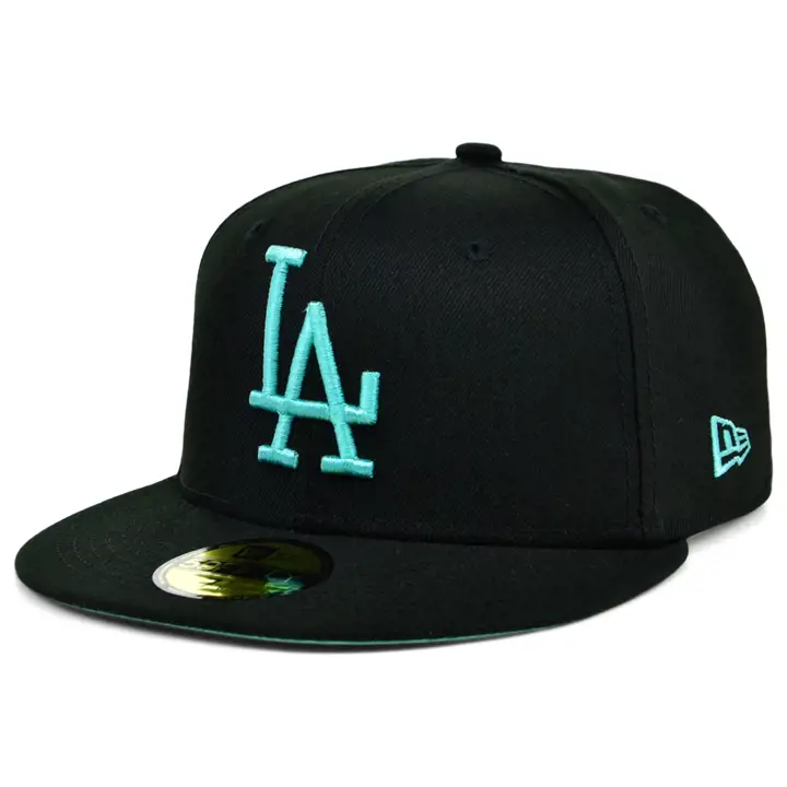 LOS ANGELES DODGERS MLB  COLOR UV 59FIFTY NOIR/MENTHE WS 1963 b