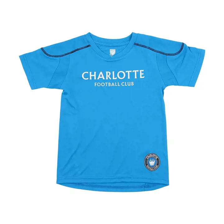 Hauts pour enfants Charlotte FC MLS, bleus