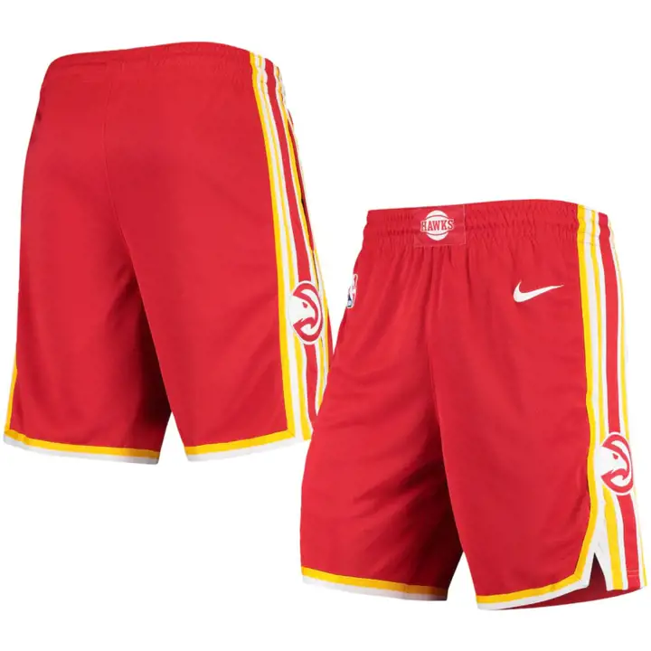 Shorts de Jeune ATLANTA HAWKS NBA Icon Swingman ROUGE