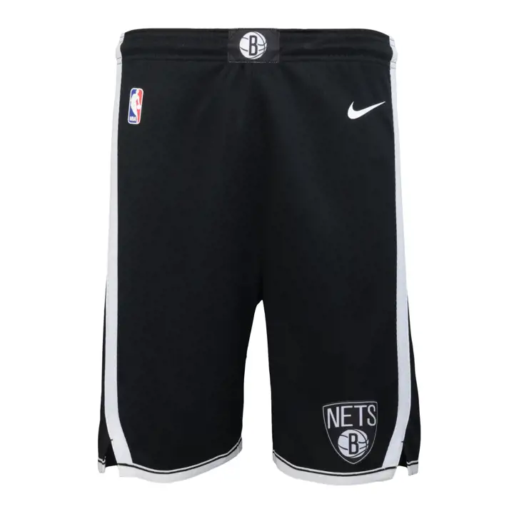 Short de jeune B Nets NBA Icon Swingman noir
