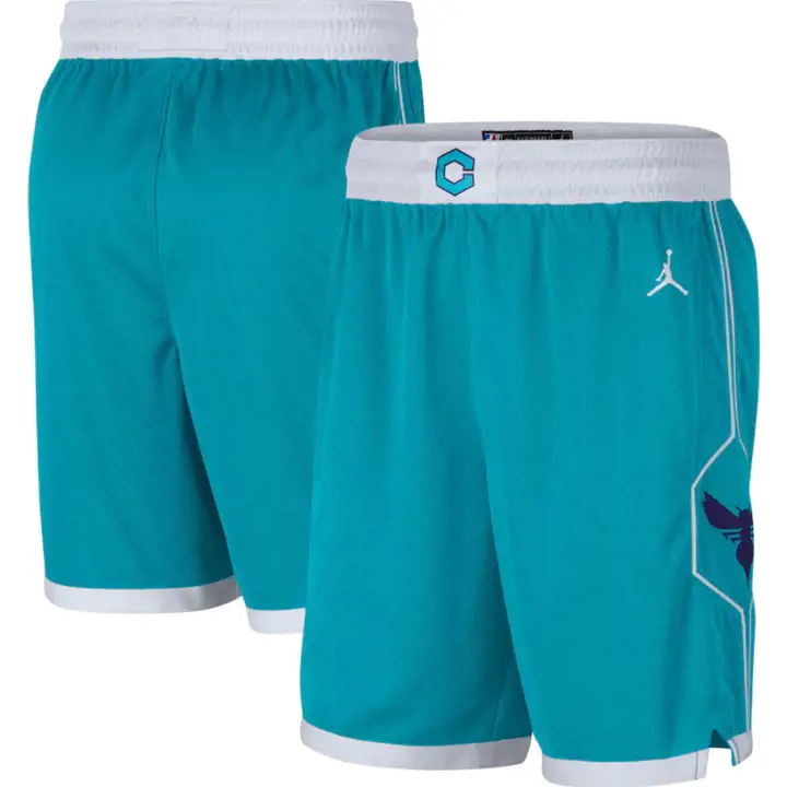 Shorts NBA Swingman Icon Charlotte Hornets pour enfant, couleur sarcelle