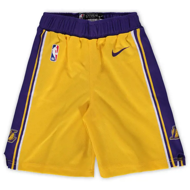 Shorts NBA Enfant Los Angeles Lakers Icon Swingman Jaune