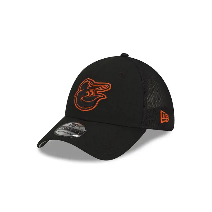 Casquette 39THIRTY BLK d'entraînement au bâton MLB 2022 des Orioles de Baltimore