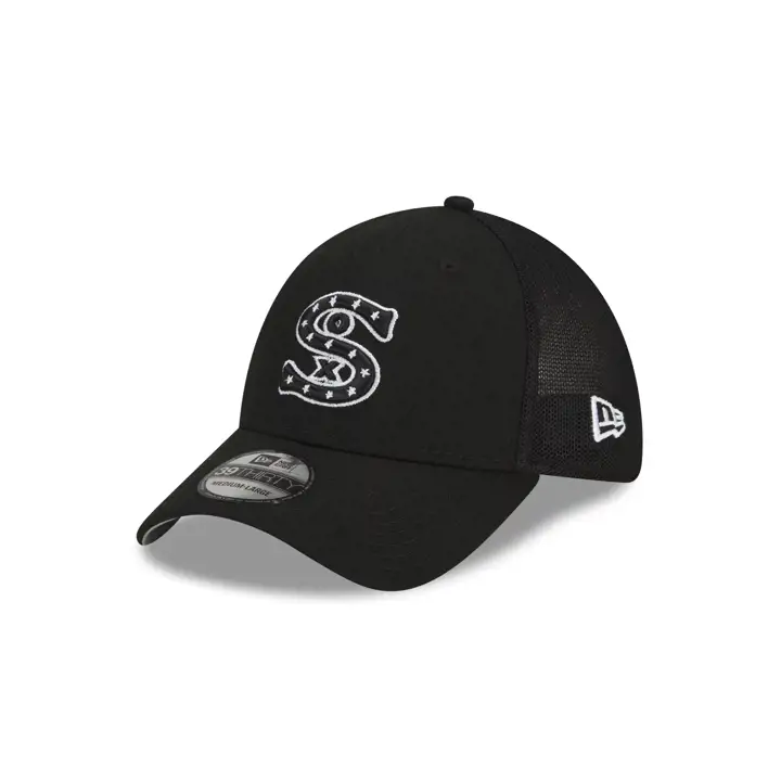 Casquette d'entraînement de baseball MLB 39THIRTY noire des White Sox de Chicago 2022