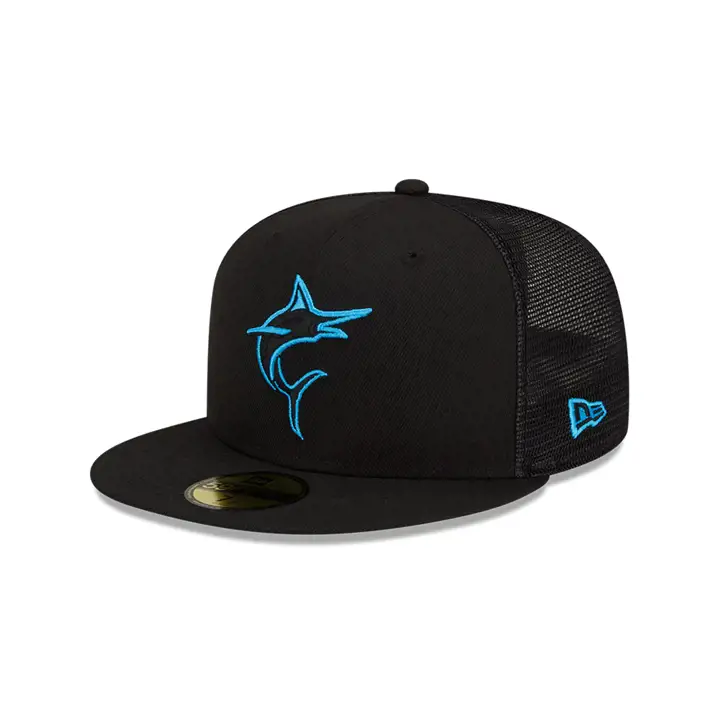 Miami Marlins 2023 MLB ENTRAÎNEMENT AU BÂTON POUR ENFANTS 59FIFTY NOIR