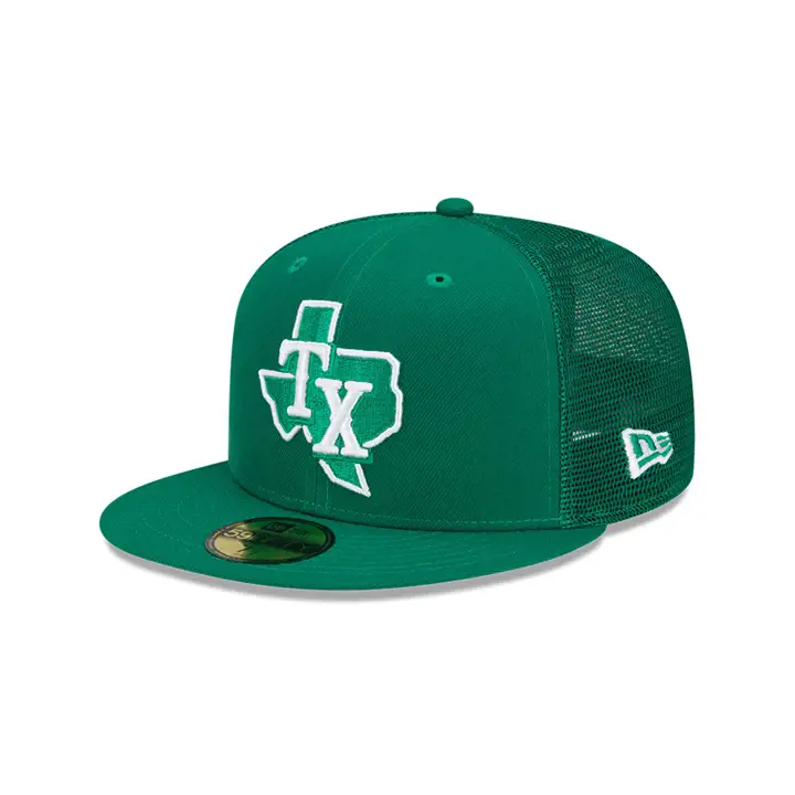 Texas Rangers 2022 MLB St. Patrick's Day 59FIFTY KGRN