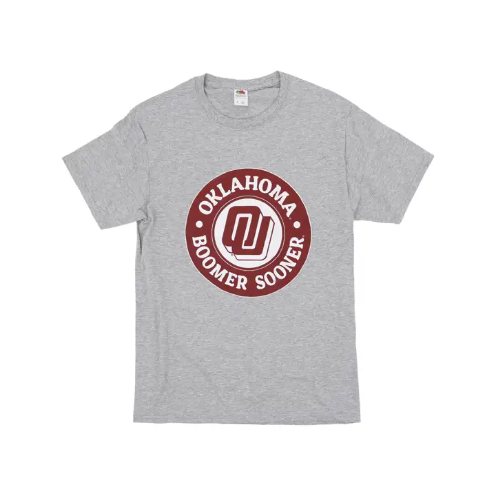 T-shirt Oklahoma Sooners NCAA Disco OU gris