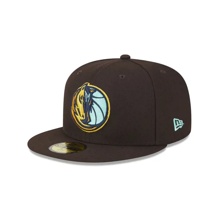 Dallas Mavericks NBA Burnt Wood 59FIFTY marron/marron/orange
