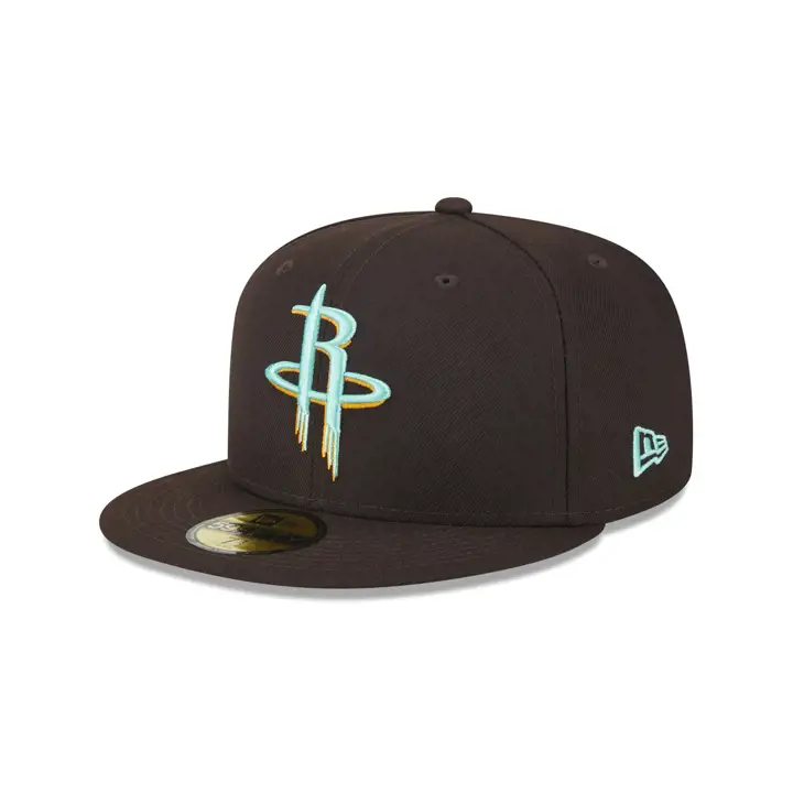 Casquette 59FIFTY Burnt Wood NBA des Houston Rockets marron/marron/orange