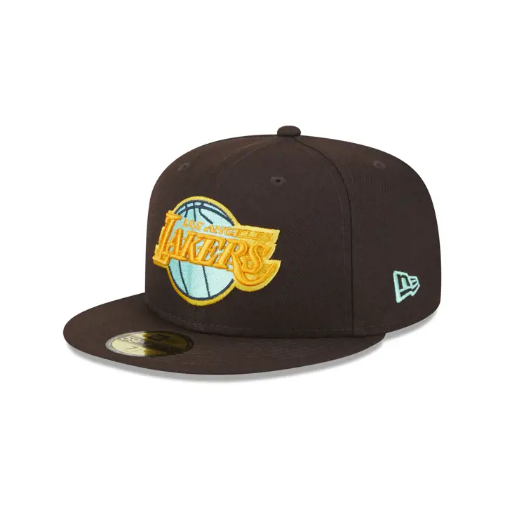 Los Angeles Lakers NBA Burnt Wood 59FIFTY marron/marron/orange