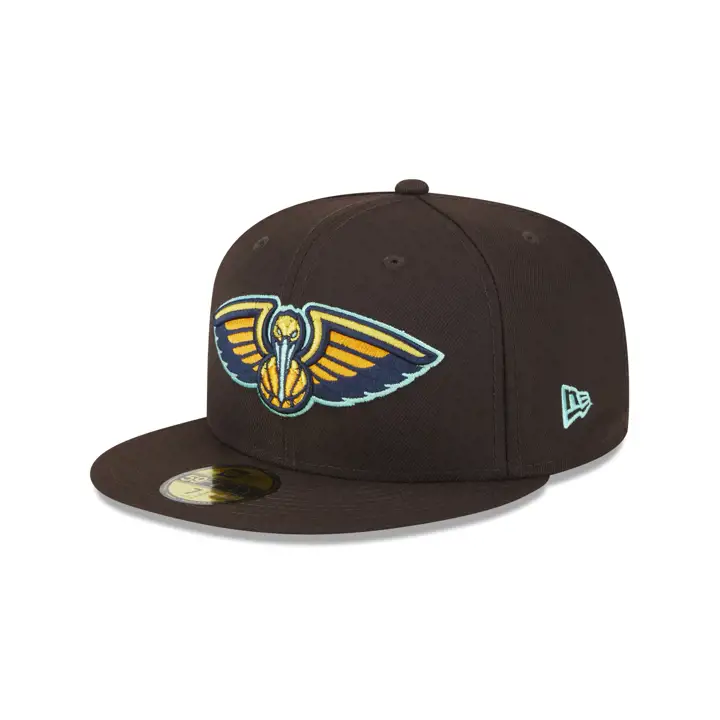 New Orleans Pelicans NBA Burnt Wood 59FIFTY mar/mar/ora
