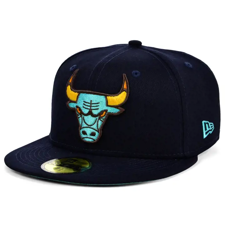 Chicago Bulls NBA Navy/Mint 59FIFTY marine/marine/sarcelle