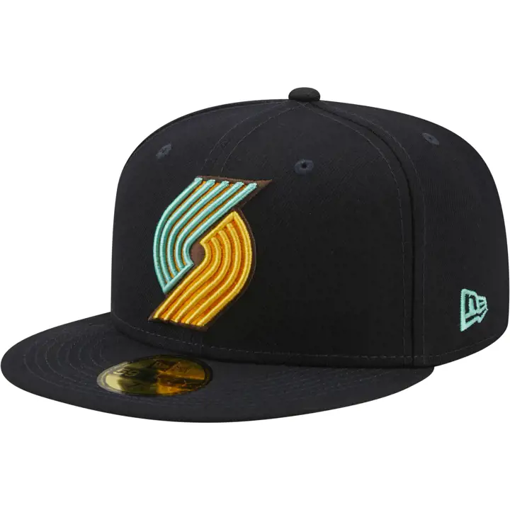 Portland Trail Blazers NBA Navy/Mint 59FIFTY bleu marine/bleu marine/bleu sarcelle