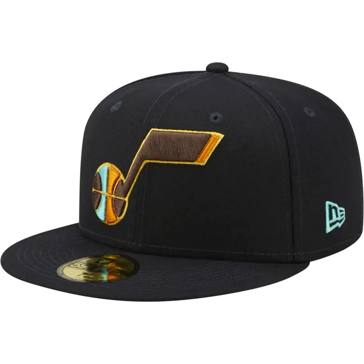 Utah Jazz NBA Marine/Menthe 59FIFTY marine/marine/sarcelle