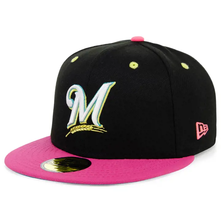 Casquette MLB Night Sky 59FIFTY Milwaukee Brewers noire/rose/bleue