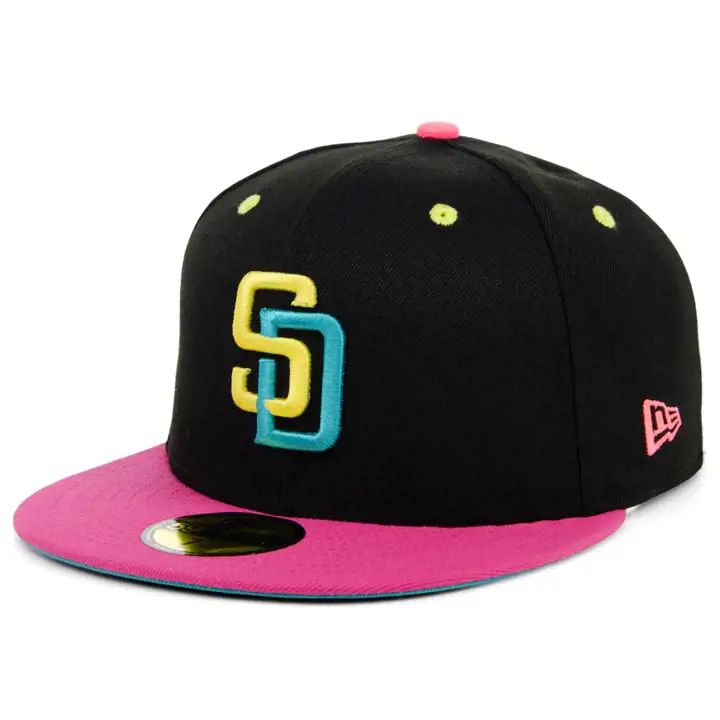 Casquette 59FIFTY San Diego Padres MLB Night Sky blk/pnk/lbl