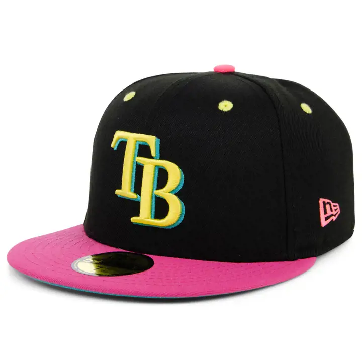 Tampa Bay Rays MLB Nuit étoilée 59FIFTY blc/ros/blc