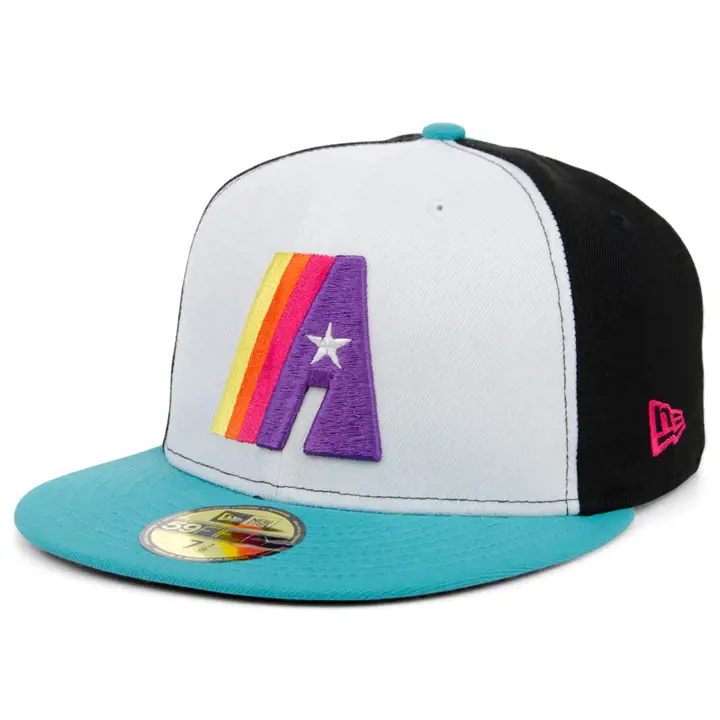 Houston Astros MLB Sugar Skull Pinwheel 59FIFTY bleu/bleu/rose