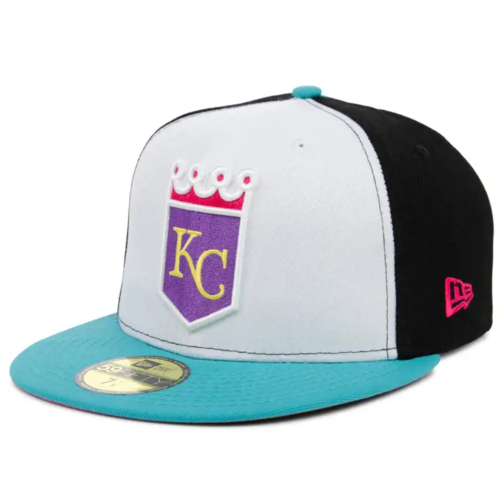 Kansas City Royals MLB Sugar Skull Pinwheel 59FIFTY bla/bla/