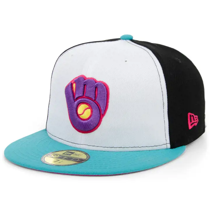 Casquette 59FIFTY Sugar Skull Pinwheel MLB Milwaukee Brewers lbl/lbl/p