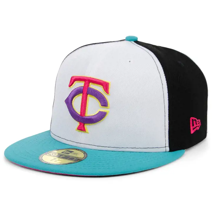 Minnesota Twins MLB Sugar Skull Pinwheel 59FIFTY lbl/lbl/pnk
