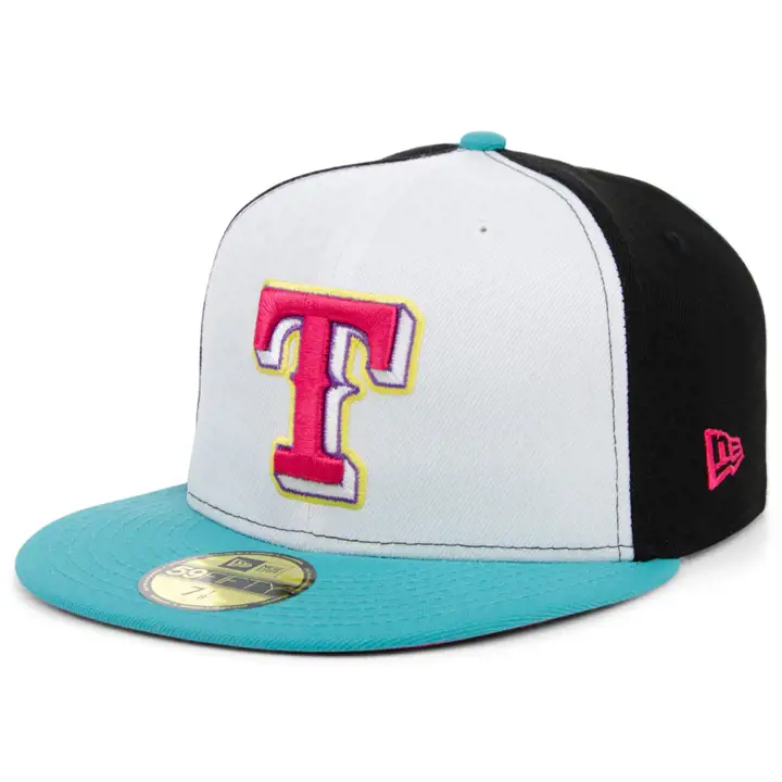 Texas Rangers MLB Sugar Skull Pinwheel 59FIFTY bleu/bleu/rose