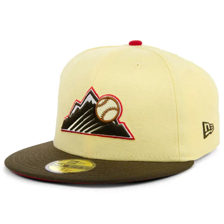Casquette Colorado Rockies MLB Ice Cream Banana Split 59FIFTY jaune/marron/