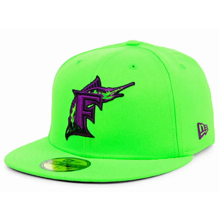 Florida Marlins MLB Laser 59FIFTY vtn/vtn/vio