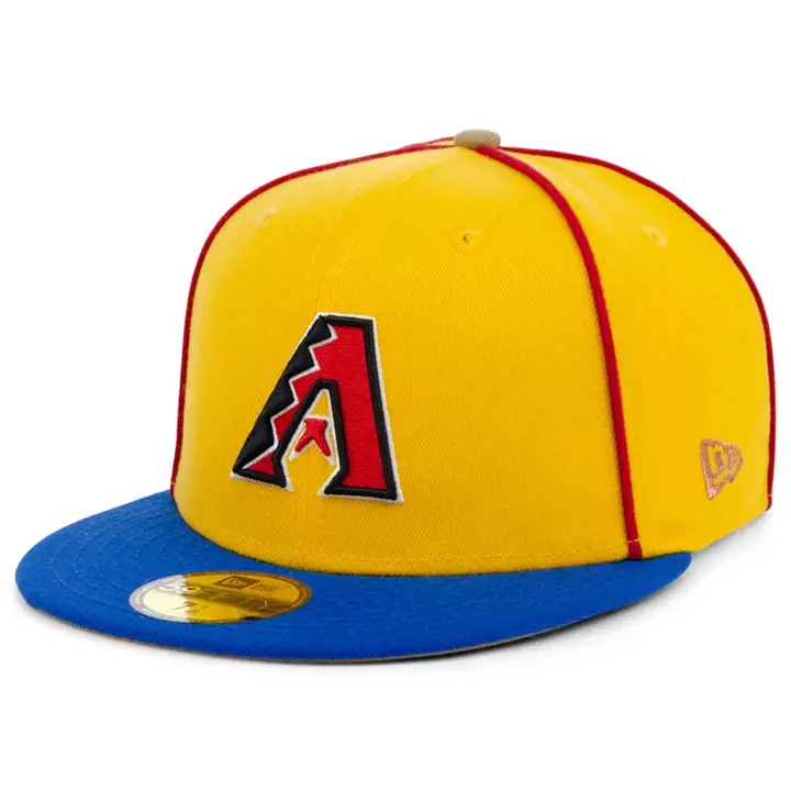 Casquette 59FIFTY MLB Arizona Diamondbacks Lasso jaune/bleu/marron