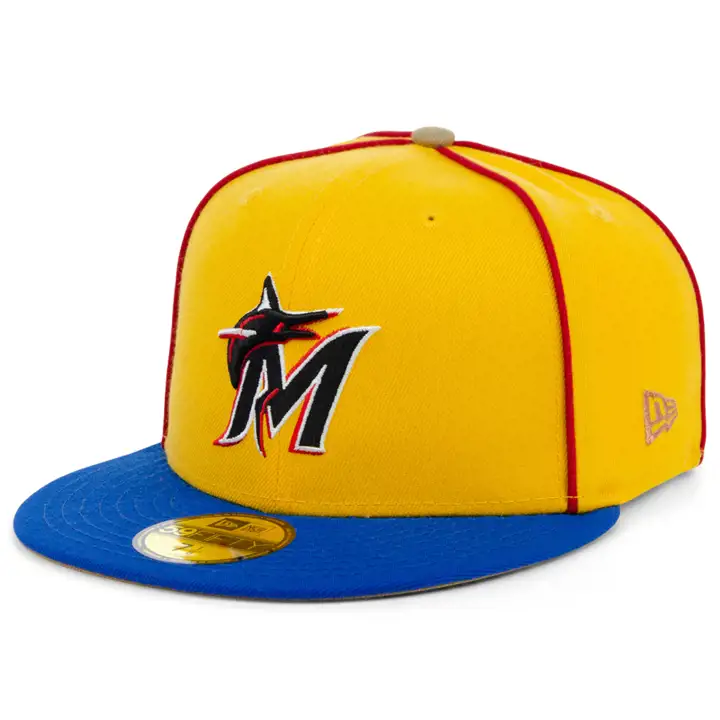 Miami Marlins MLB Lasso 59FIFTY jaune/bleu/marron