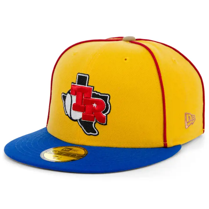 Casquette 59FIFTY MLB Lasso Texas Rangers jaune/bleu/marron